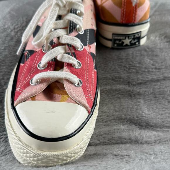 Converse Chuck 70 Womens US 10 UK‎ 8 Pink Floral Low Top Canvas Shoes Sneakers - Picture 3 of 13